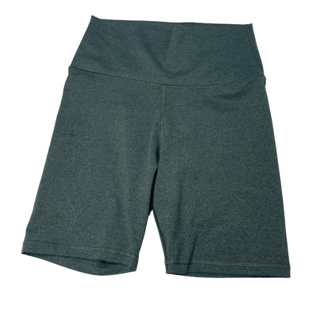 aerie High Waist Bike Shorts in Dark Green